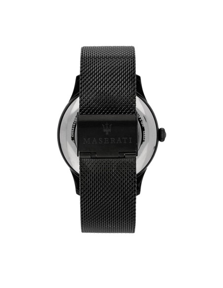 Maserati Ricordo 42mm auto black dial mesh br blk maschile