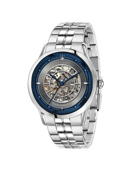 Orologio MASERATI uomo Ricordo Automatico acciaio / grigio e blu