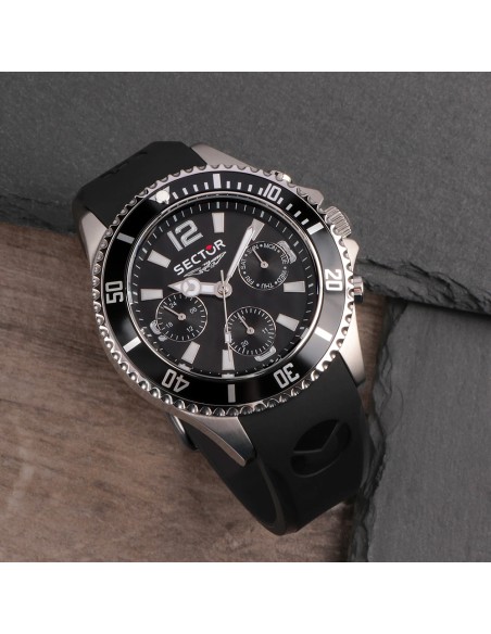 Orologio SECTOR uomo 230 multi funzione gomma nero