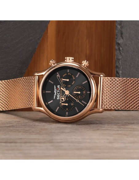 Sector 660 – Orologio Uomo Rose Gold con Quadrante Nero (R3253517010)
