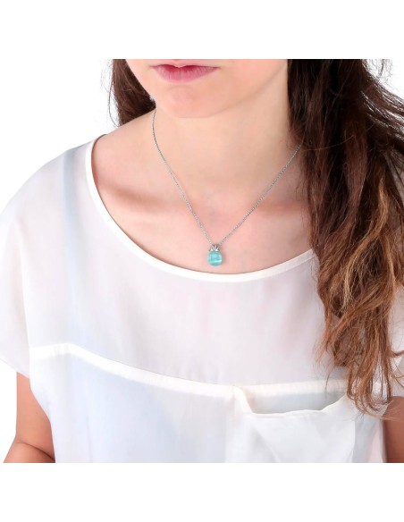 Pendente MORELLATO donna Gemma argento 925 acqua marine