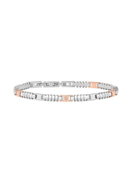Bracciale MASERATI uomo acciaio / oro rosa