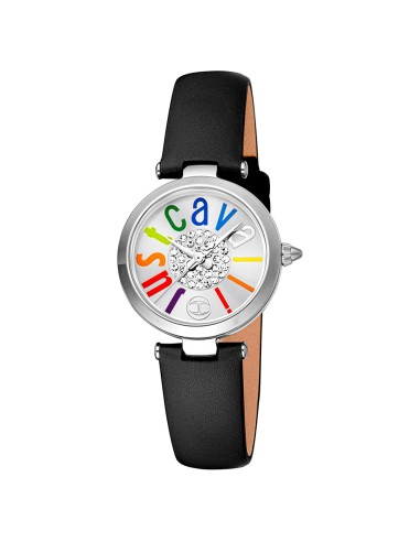 Orologio JUST CAVALLI donna MODENA pelle nera /...