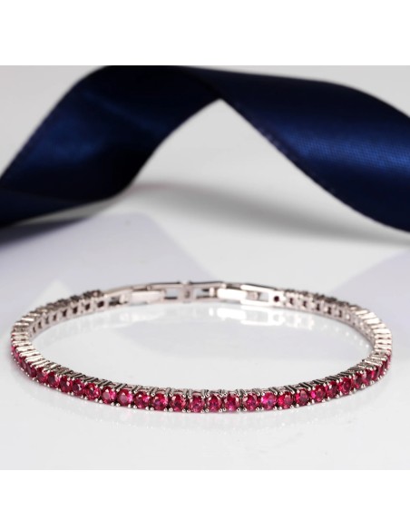 Bracciale MORELLATO donna Tesori rodiato / tennis rosso