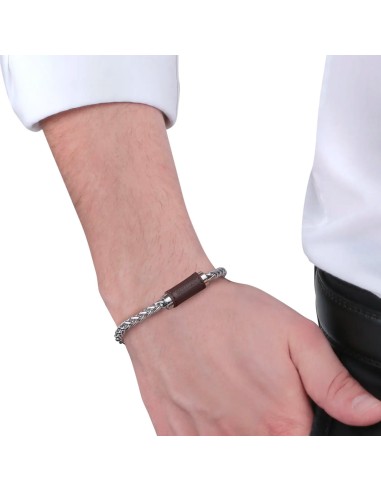 Bracciale MORELLATO uomo Mooby acciaio / pelle...