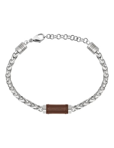 Bracciale MORELLATO uomo Mooby acciaio / pelle...