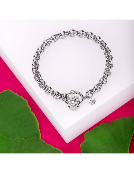 Bracciale MORELLATO Drops acciaio Love / cuore