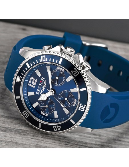 Orologio SECTOR uomo 230 multi funzione / gomma blu