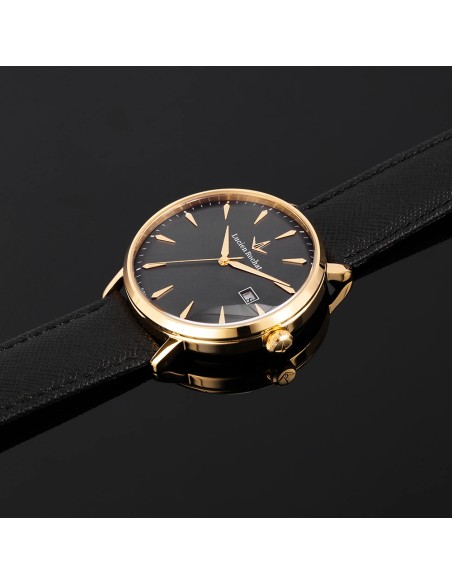 Lucien Rochat Garçon – Orologio Uomo Pelle Nero Oro (R0451120004)