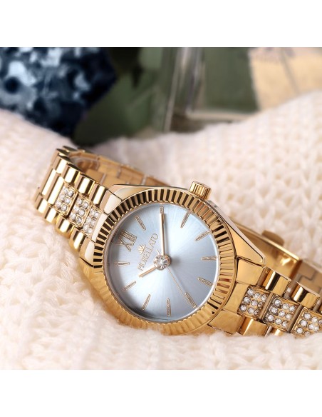Orologio MORELLATO donna Magia acciaio dorato / azzurro