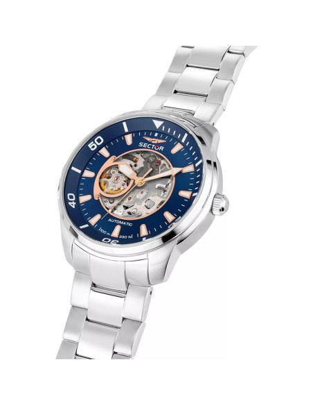 Orologio SECTOR uomo Oversize Automatico acciaio / blu