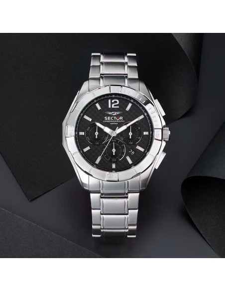 Orologio SECTOR uomo 790 cronografo acciaio / nero