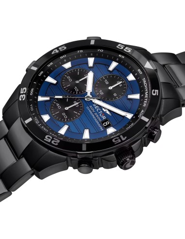 Sector ADV2500 – Orologio Uomo Acciaio Nero Blu...