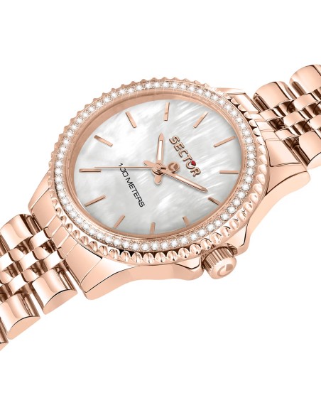 Sector 230 – Orologio Donna Acciaio Oro Rosa Madreperla (R3253161537)