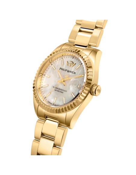 Orologio PHILIP WATCH donna Caribe datario acciaio dorato / mop