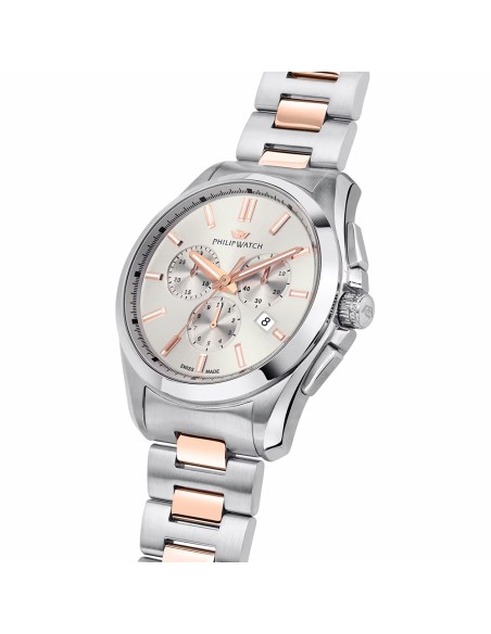 Philip Watch Amalfi – Orologio Uomo Cronografo Bicolore/Oro Rosa (R8273618005)