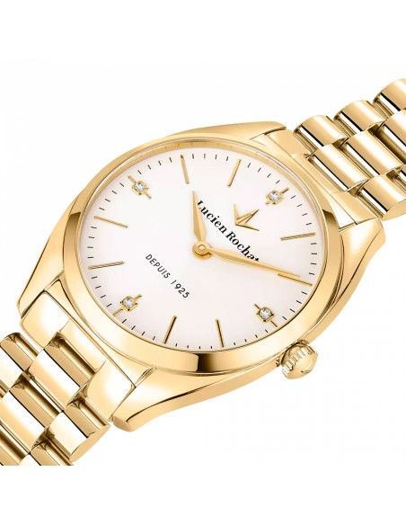 Lucien Rochat Mademoiselle – Orologio Donna Dorato/Bianco Diamond (R0453120502)
