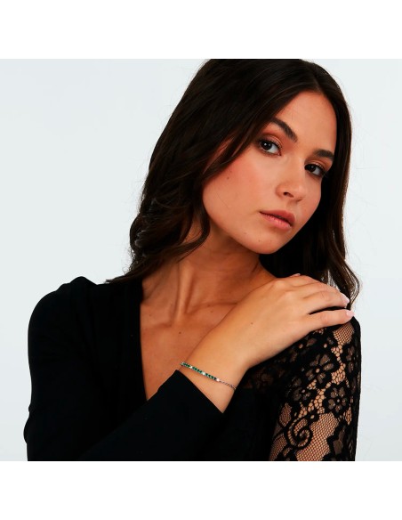 Bracciale MORELLATO donna Tesori argento / cristalli verdi