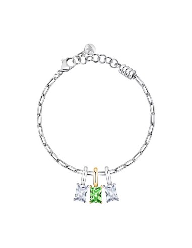 Bracciale MORELLATO Drops acciaio / 3 pietre...