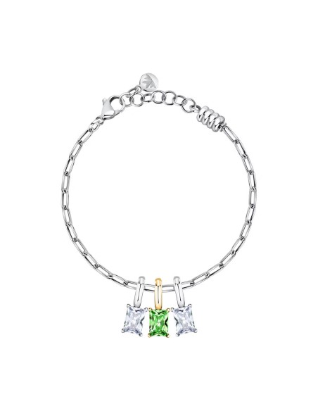 Bracciale MORELLATO Drops acciaio / 3 pietre colorate (SCZ1321)