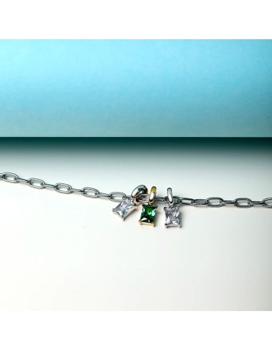 Bracciale MORELLATO Drops acciaio / 3 pietre...