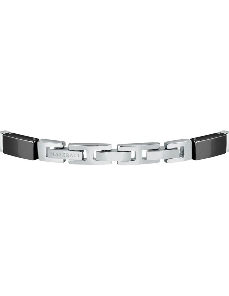 Bracciale MASERATI uomo Ceramic acciaio logo