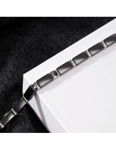 Bracciale MASERATI uomo Ceramic acciaio logo
