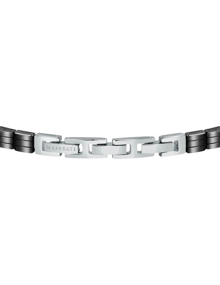 Bracciale MASERATI uomo Ceramic nero / oro rosa