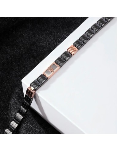 Bracciale MASERATI uomo Ceramic nero / oro rosa
