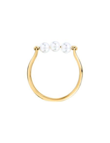 Anello MORELLATO donna Perle acciaio dorato / perle