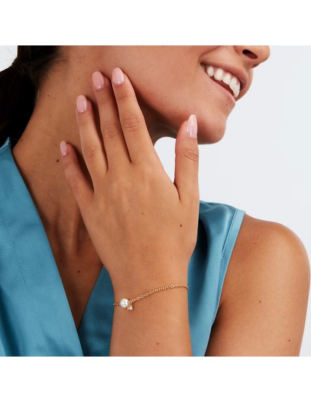 Bracciale MORELLATO donna Perle acciaio dorato / cristalli