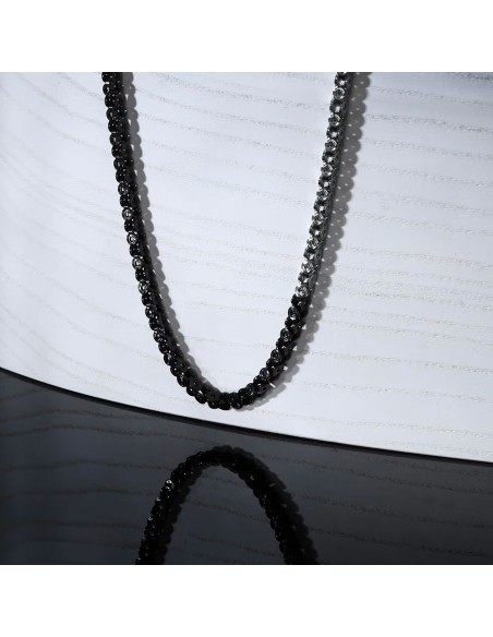 Collana SECTOR uomo Basic acciaio / nero
