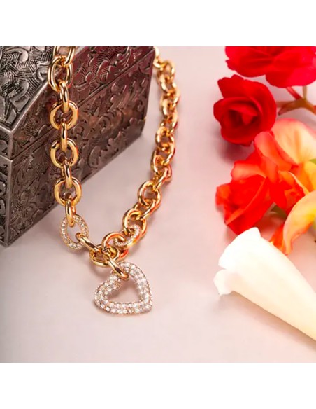 Collana MORELLATO donna Incontri acciaio dorato / cuore