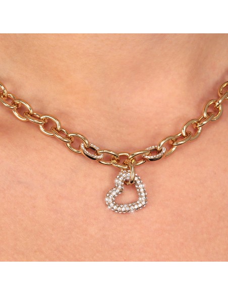 Collana MORELLATO donna Incontri acciaio dorato / cuore