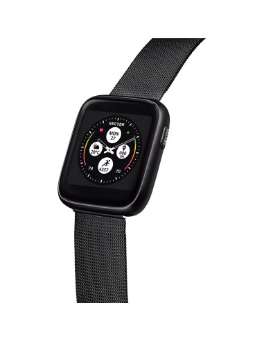 Smartwatch SECTOR S-04 acciaio mesh nero +...