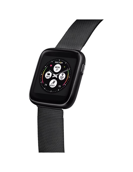 Smartwatch SECTOR S-04 acciaio mesh nero + cuffie wireless