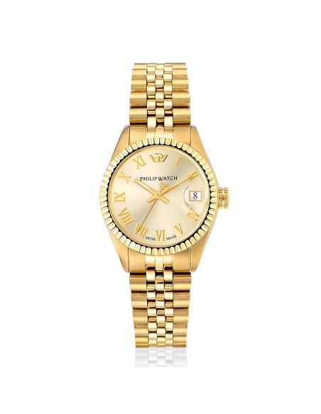 Philip Watch Caribe – Orologio Donna Gold Champagne (R8253597555)
