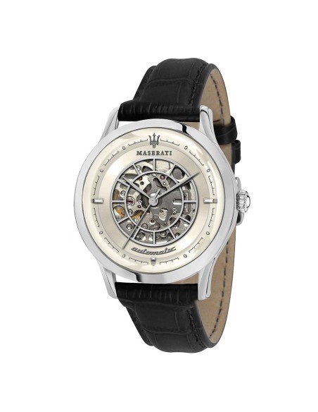 Orologio MASERATI uomo Ricordo Automatico pelle nero / avorio