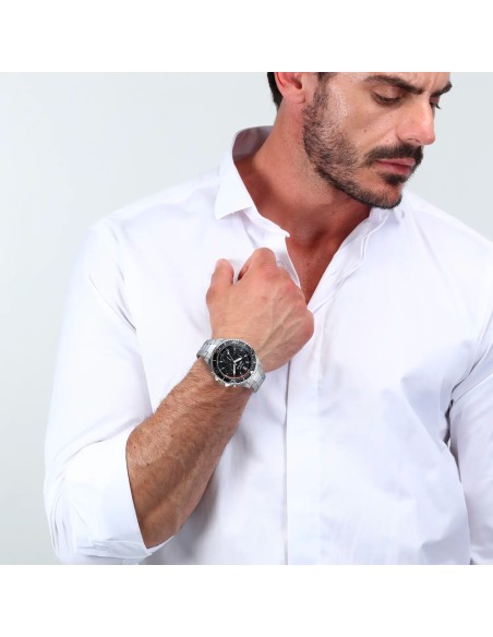 Sector 230 – Orologio Uomo Acciaio Nero Multifunzione (R3253161043)
