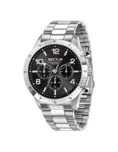 Sector 270 – Orologio Uomo Acciaio Nero Multifunzione...