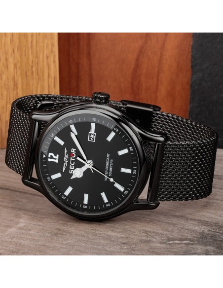 Sector 660 – Orologio Uomo Acciaio Nero con Datario (R3253517026)