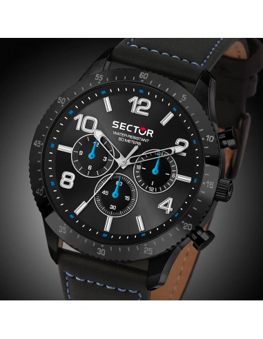 Orologio SECTOR 270 Uomo Multi Pelle Nero Limited