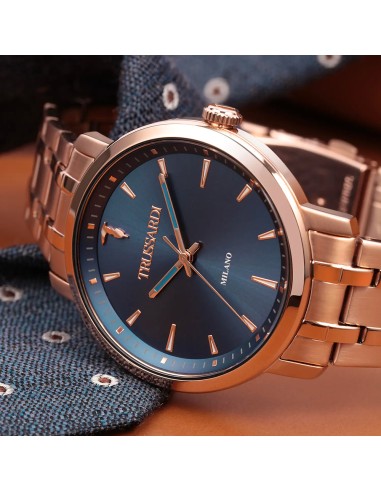Orologio TRUSSARDI uomo T-couple tempo oro rosa...