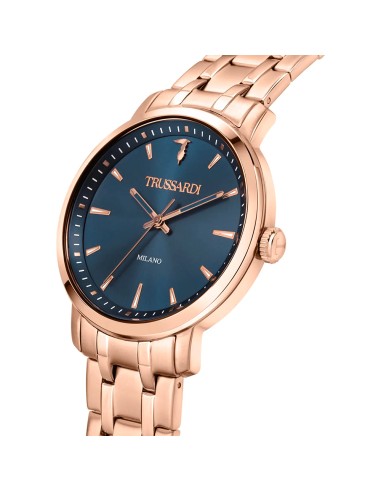 Orologio TRUSSARDI uomo T-couple tempo oro rosa...