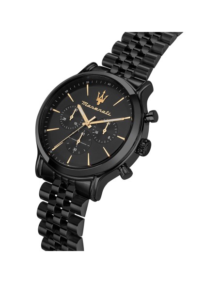 Orologio MASERATI uomo Epoca cronografo acciaio nero Limited Edition