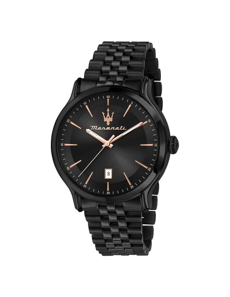Orologio MASERATI Uomo Epoca Datario Acciaio Nero Limited