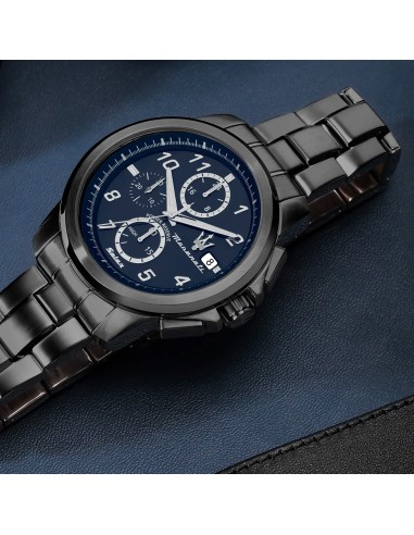 Maserati Successo – Orologio Uomo Solar Gun/Blu...
