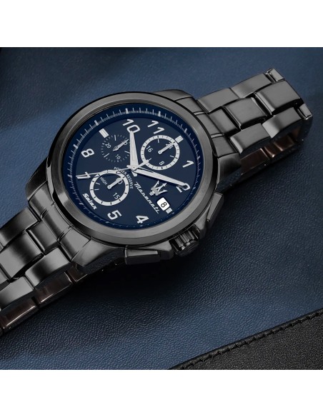 Maserati Successo – Orologio Uomo Solar Gun/Blu Cronografo (R8873645006)
