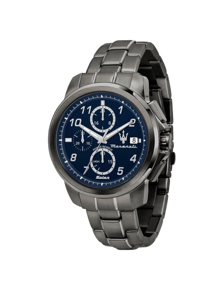 Maserati Successo – Orologio Uomo Solar Gun/Blu Cronografo (R8873645006)