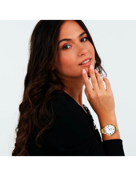 Orologio MORELLATO donna Poetica tempo mesh dorato / bianco